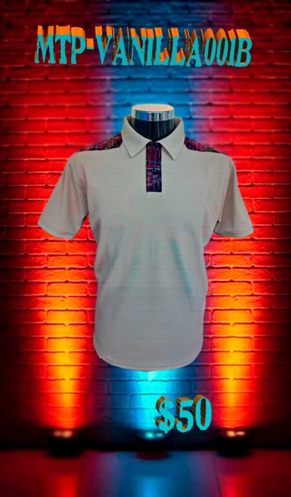 Camisa Polo Blanca con Hombreras Típicas - Imagen 2