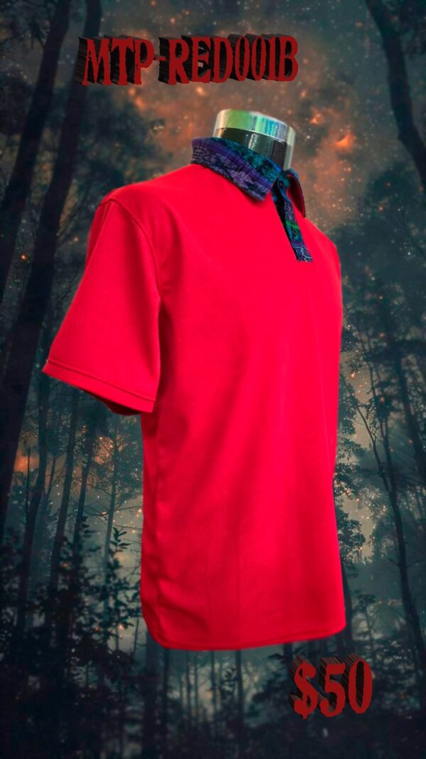 Camisa Polo Roja con Cuello Típico - Imagen 2